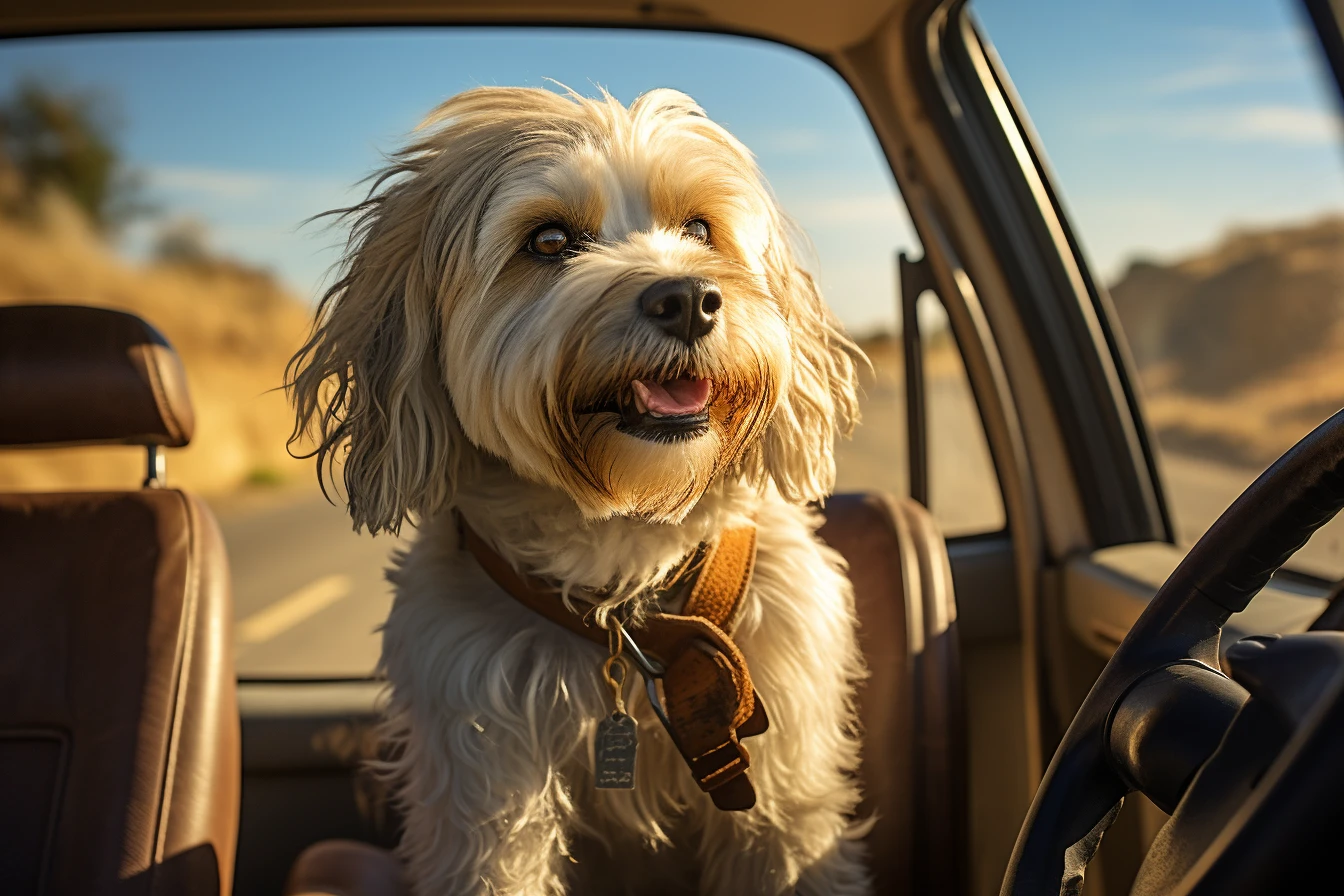 Hyundai Elantra Dog Carrier Car Seat for Tibetan Terrier