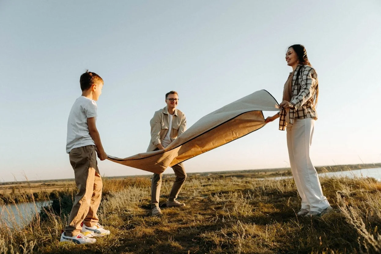 beach picnic blanket